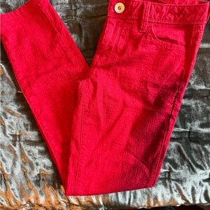 Banana Republic Red Skinny Pants